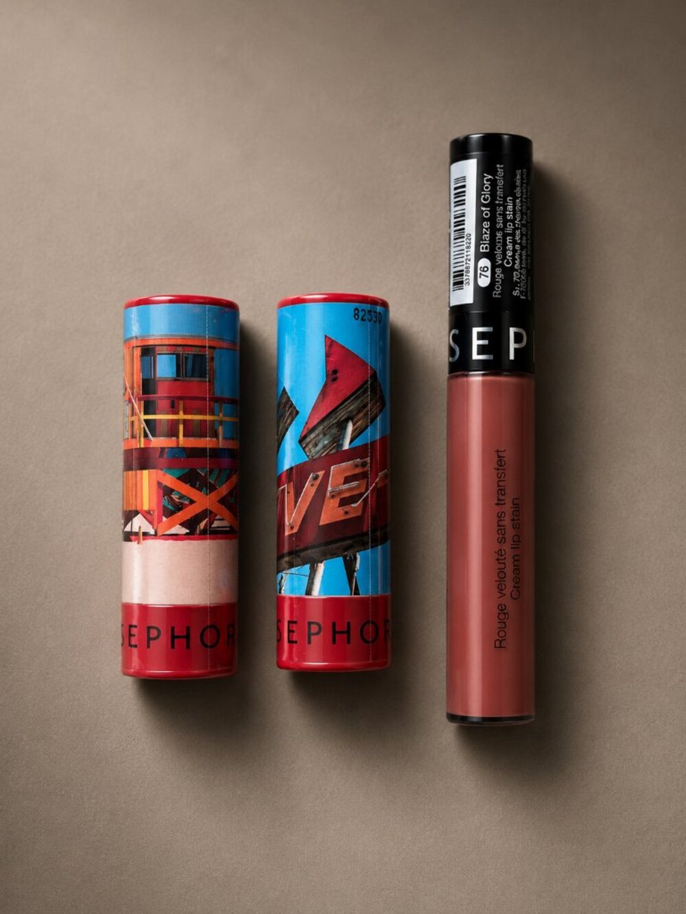 Sephora Collection Lot 3 Sealed Lipstick Cream Lip Stain LIPSTORIES Italy New